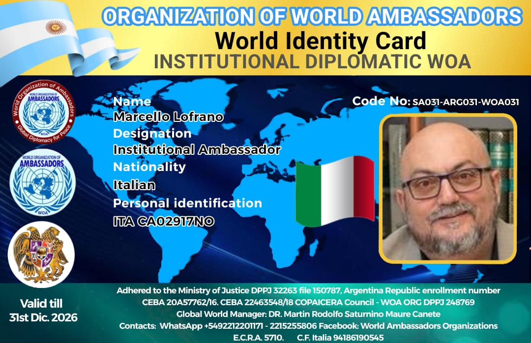 Credencial de Marcello Lofrano