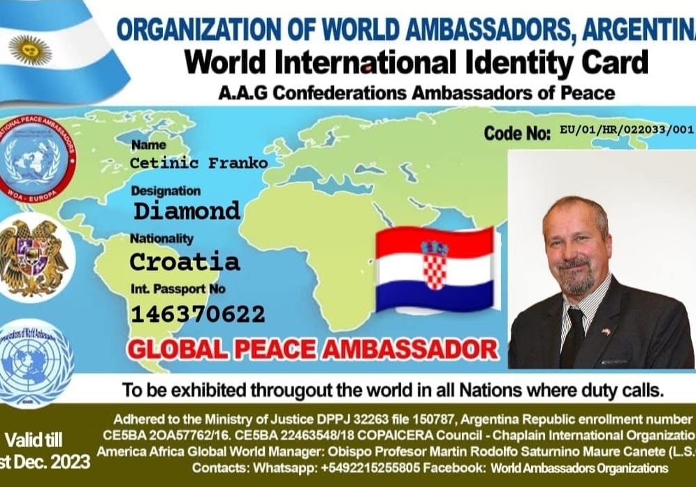 Credencial de Cetinic Franko