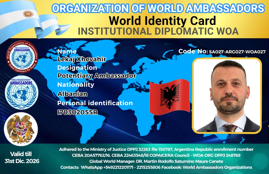 Credencial de Lekaj Xhevahir