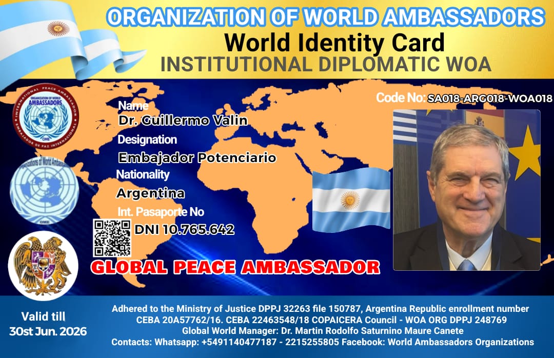 Credencial de Dr. Guillermo Valin