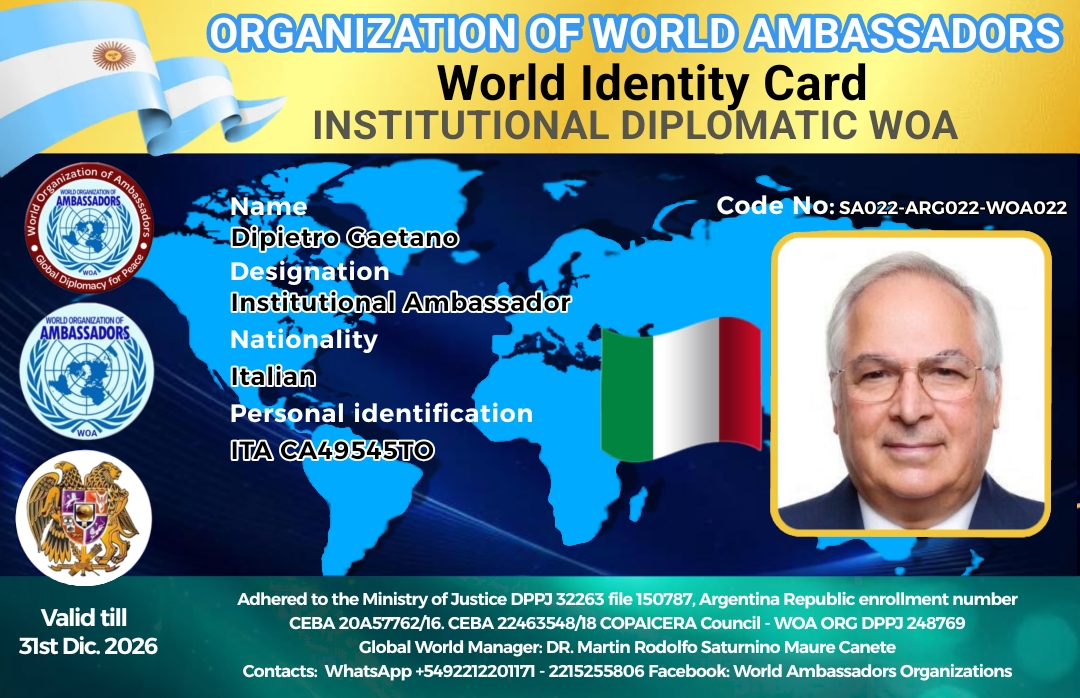 Credencial de Dipietro Gaetano