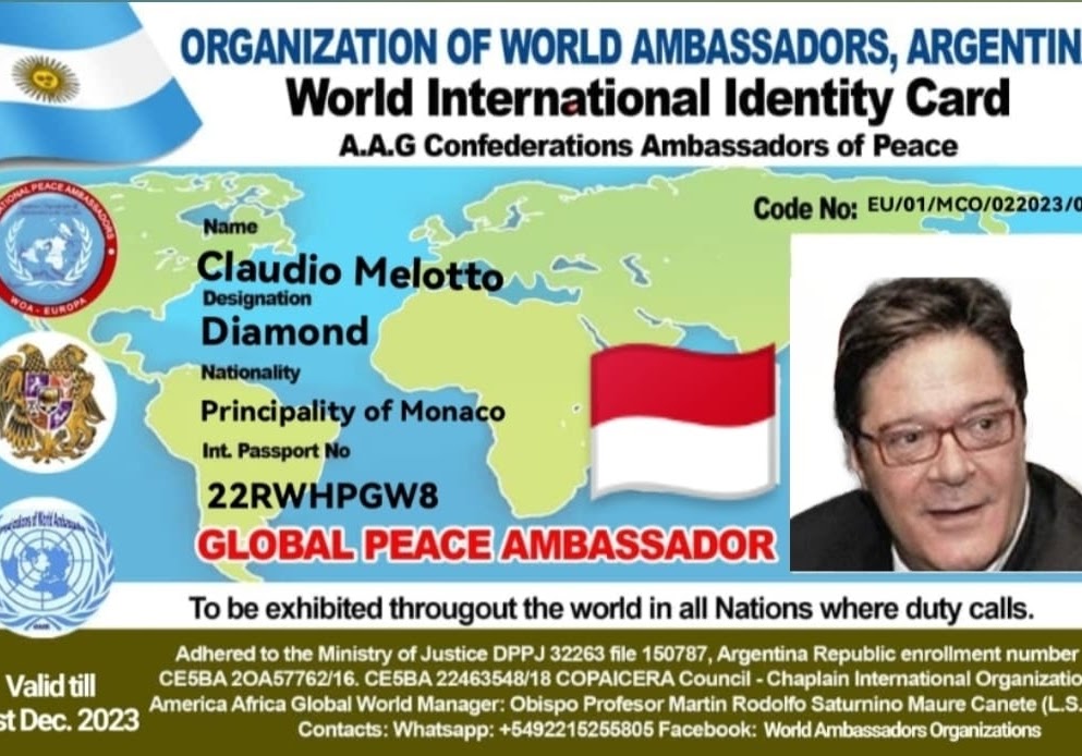 Credencial de Claudio Melotto