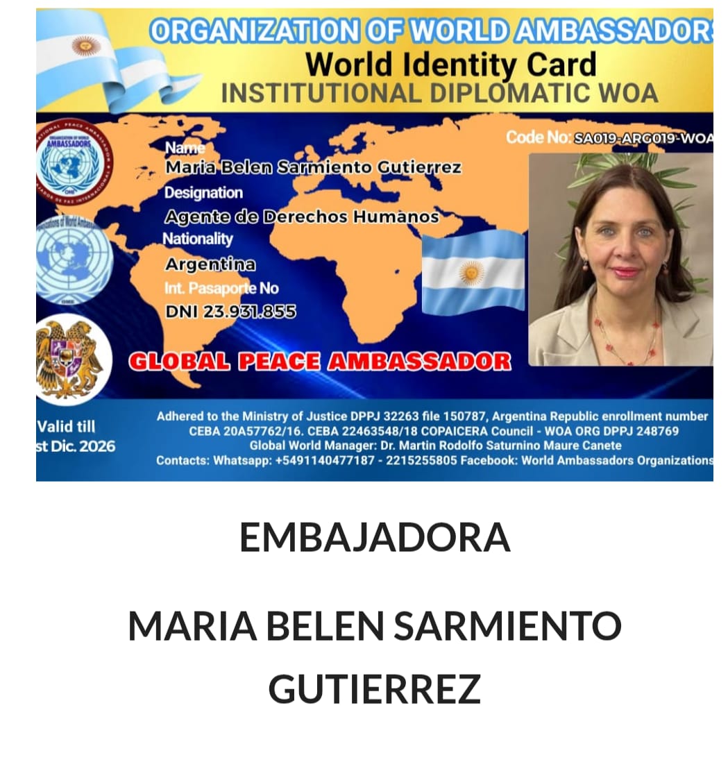 Credencial de Maria Belen Sarmiento Gutierrez