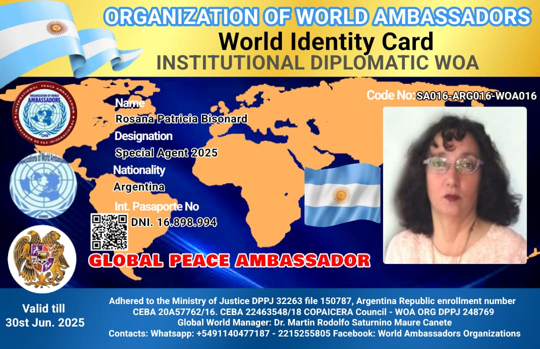 Credencial de Rosana Patricia Bisonard