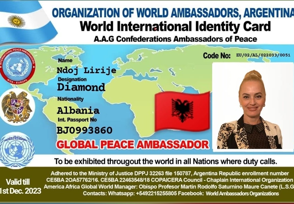 Credencial de Ndoj Lirije