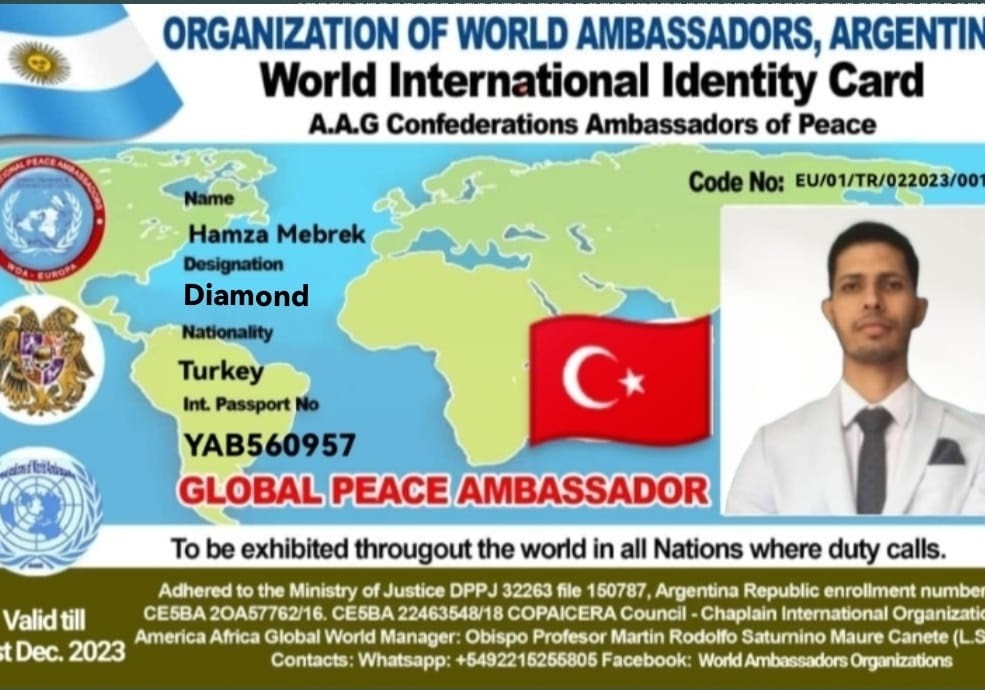 Credencial de Hamza Mebrek