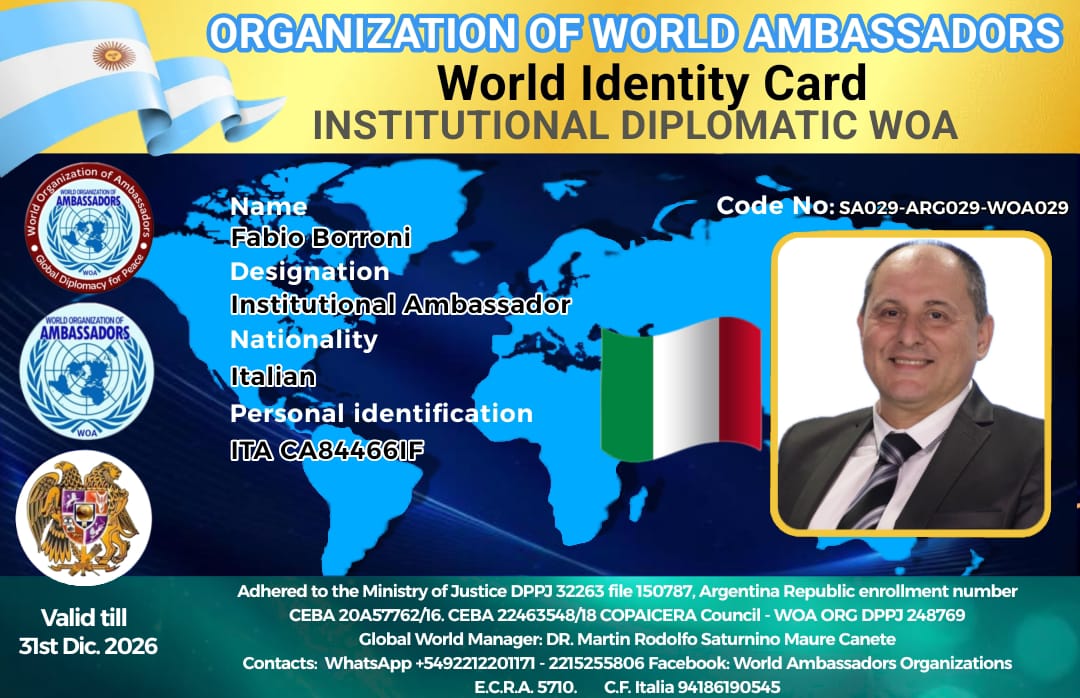 Credencial de Fabio Borroni