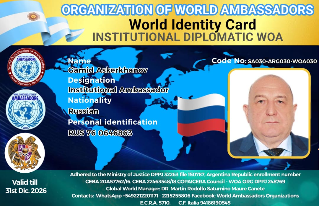 Credencial de Gamid Askerkhanov